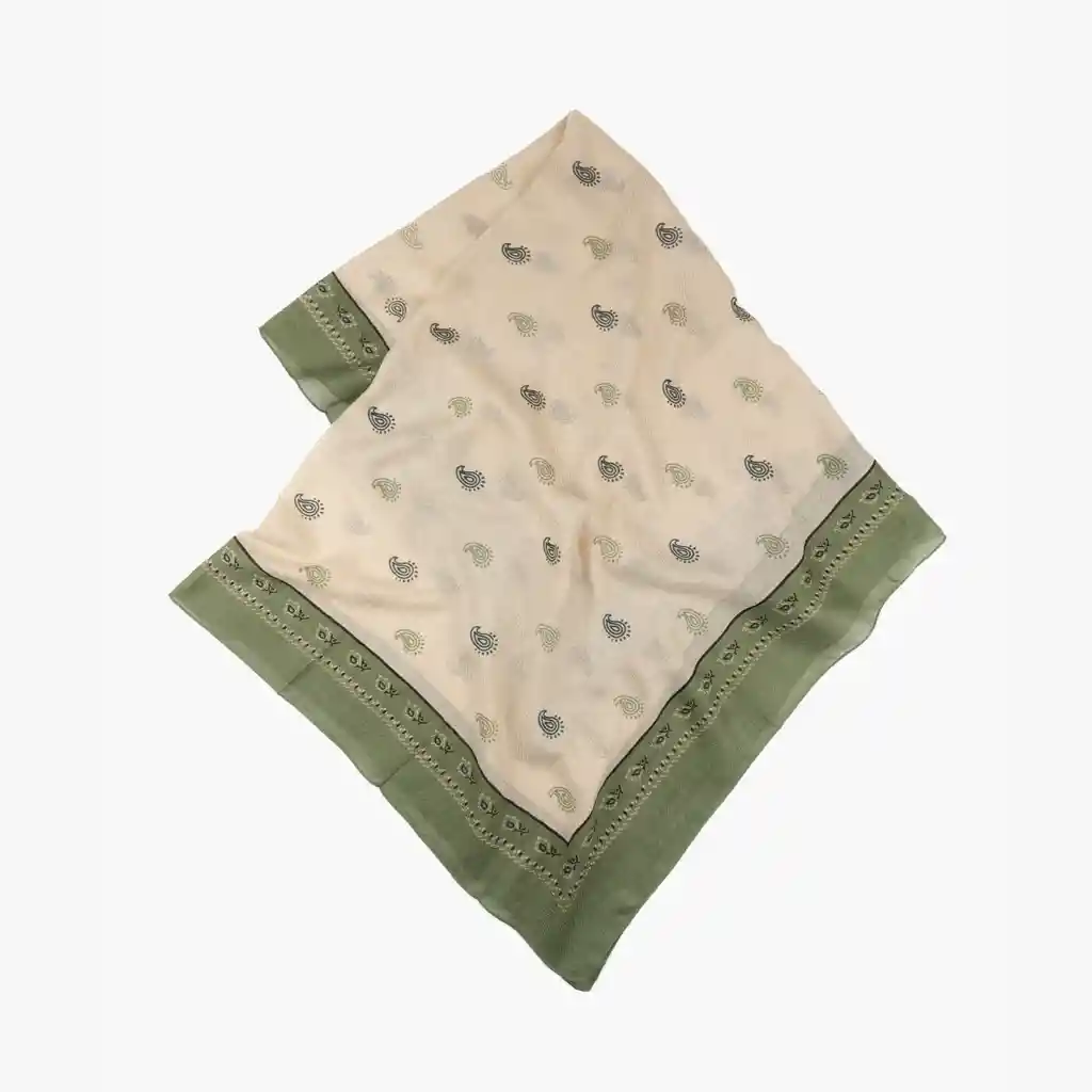 Pañuelo Mujer Gotas Pequeñas Beige