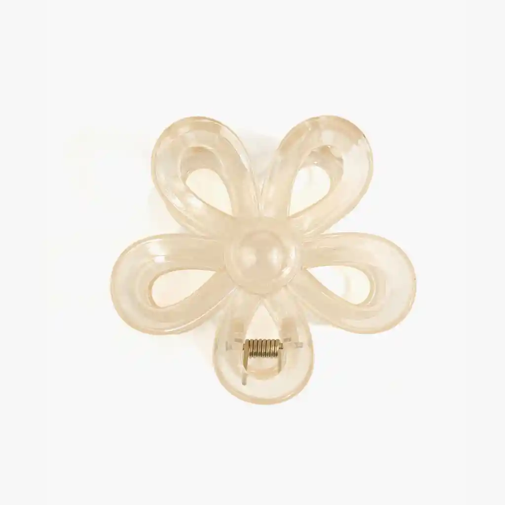 Pinche Mujer Forma Flor Beige