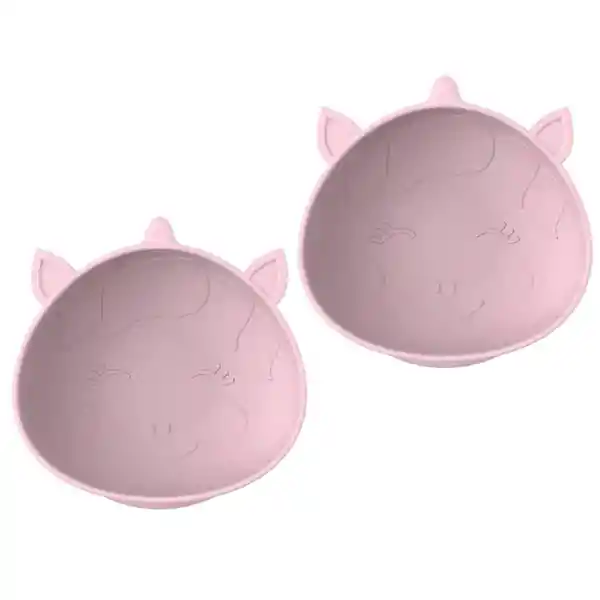 Tazón De Silicona Con Ventosa Unicornio Paquete De 2 - Melii