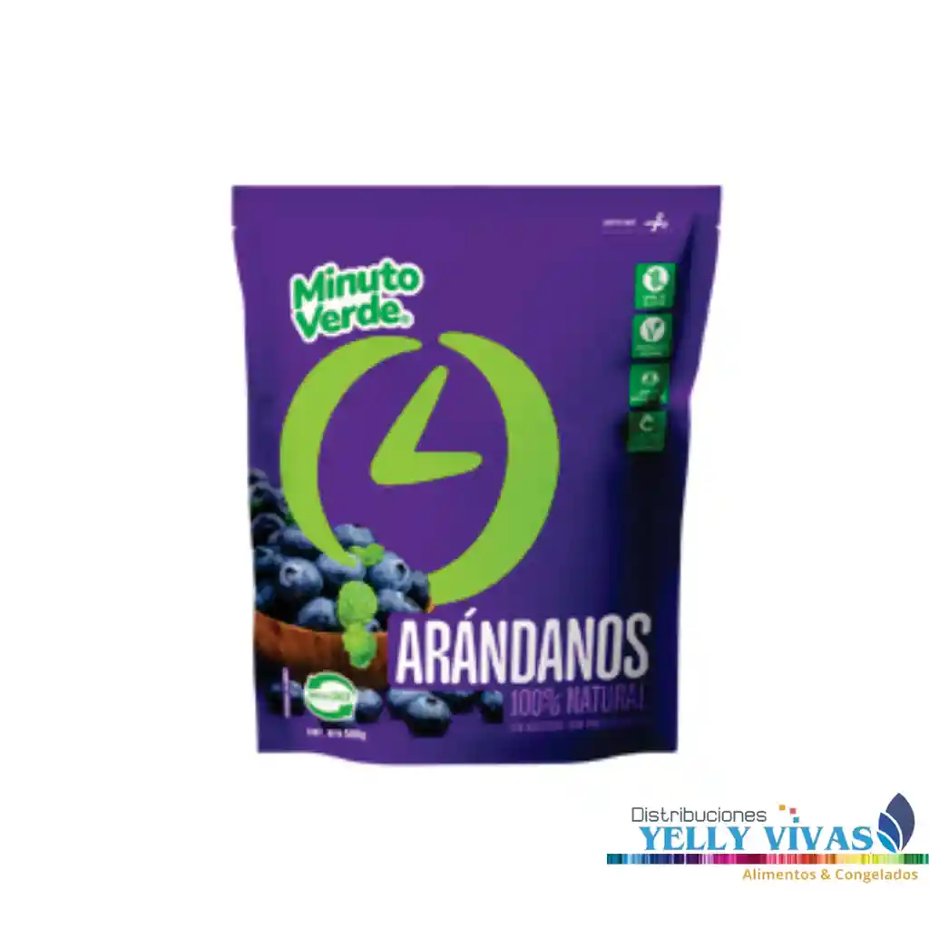 Arándano Congelado 1kg Minuto Verde