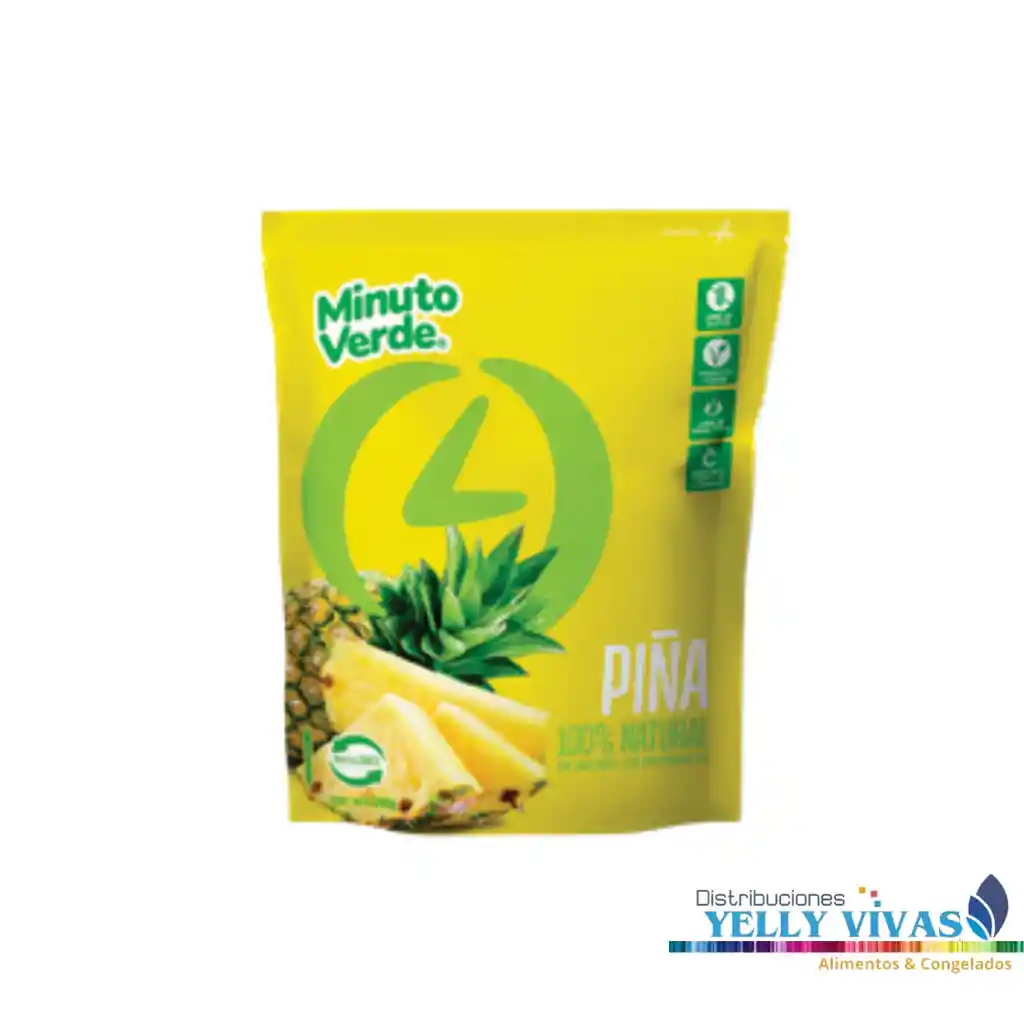 Piña En Trozo 1kg Minuto Verde