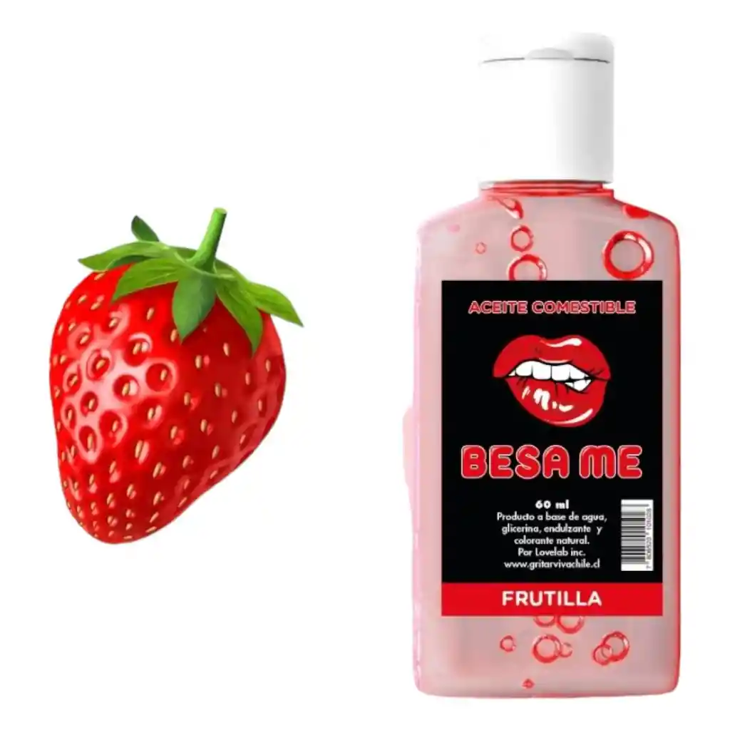 Aceite Comestible Y Lubricante Sabor A Frutilla