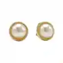 Aros Sin Perforación Boton Simil Perla Clip