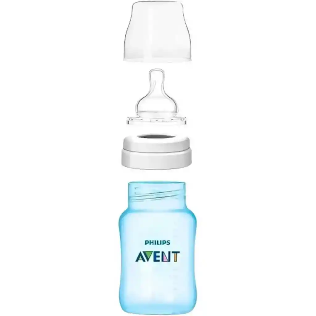 Set Mamadera Anti-colic 125 Ml+260ml+330 Ml Azul