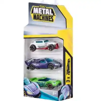 Zuru Metal Machines Pack 3ú.vehículos (nitro Rider-madrush-specter)