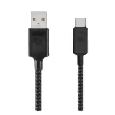 Dusted Cable Usb-c A Usb-a Rugged 1.2mts. Negro