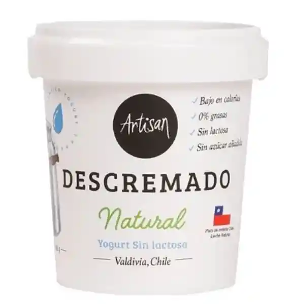 Artisan Yogurt Descremado Natural 360gr