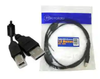 Microlab Cable Usb A-b Impresora 1.8 Mts. 03604