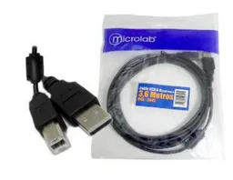 Microlab Usb A-b Impresora 3,6 Mts. Mcl-3605