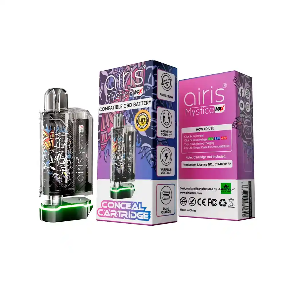 Vaporizador Para Cartridge Airistech Mystica Max