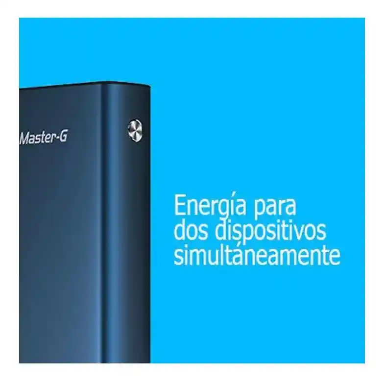 Batería Externa Power Bank Master G 20000 Mah Power Delivery Color Azul