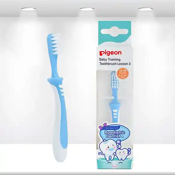 Cepillo Dental De Aprendizaje Etapa 3 Azul – Pigeon