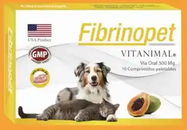 Fibrinopet 300 Mg X 10 Comp Perros/gatos