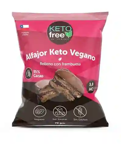 Alfajor Keto Vegano Relleno Con Frambuesa