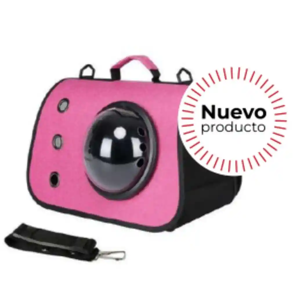 Wonder Dog - Bolso Portatil Para Gatos Con Cupula, Color Fucsia (pt001-f)