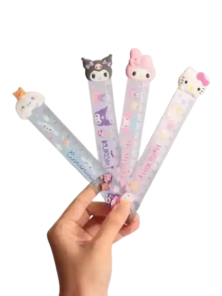 Regla 15cm Plastica Kawaii Personajes Sanrio