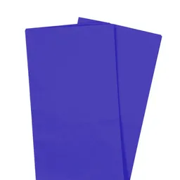Papel Volantin (seda) Azul Bandera Pack De 5 Unidades