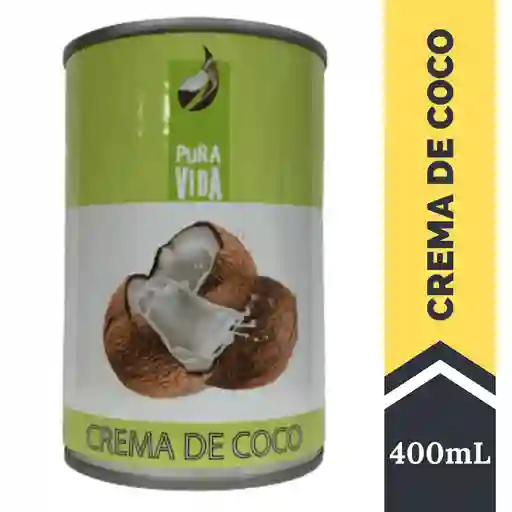 Crema De Coco 400 Ml Marca Pura Vida