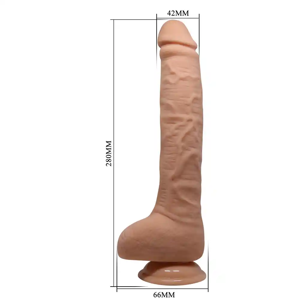 Dildo Realista Con Succión Baile 27 Cm