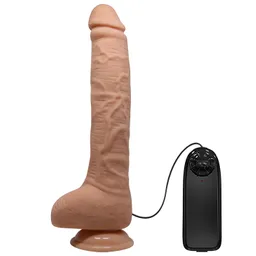 Dildo Realista Con Succión Baile 28 Cm Con Vibración