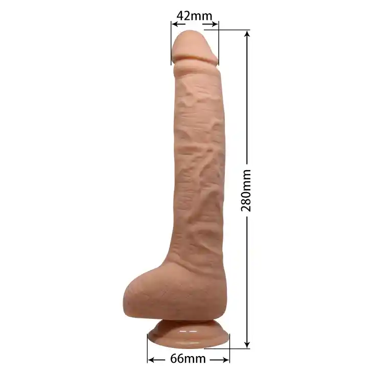 Dildo Realista Con Succión Baile 28 Cm Con Vibración