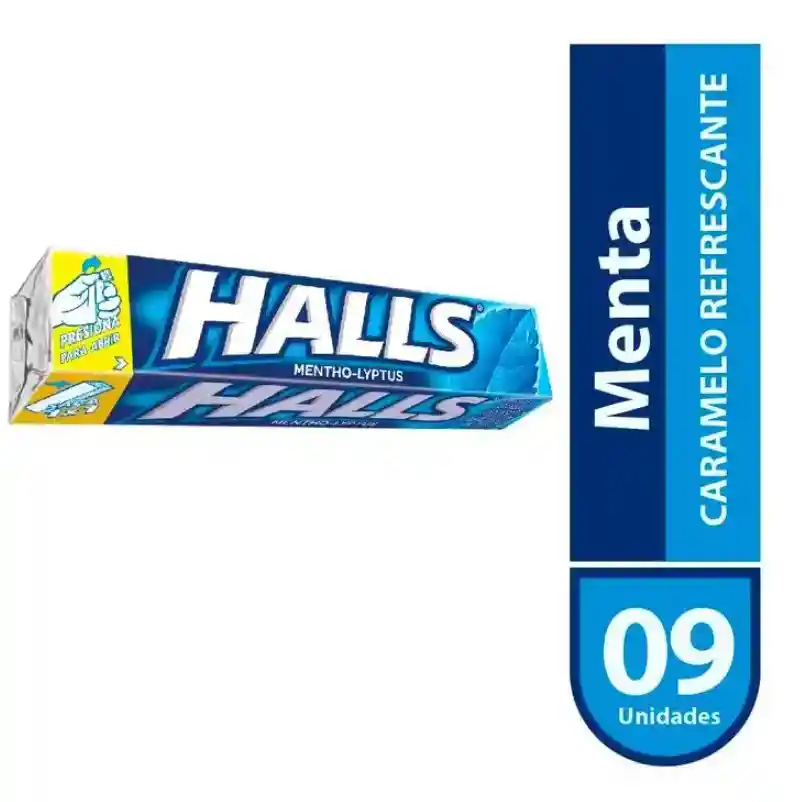 Caramelo Halls Mentol 27,5grs