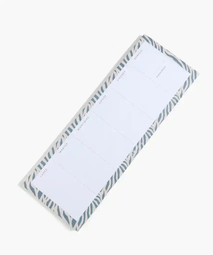 Planner Mujer Semanal Cebra Negro