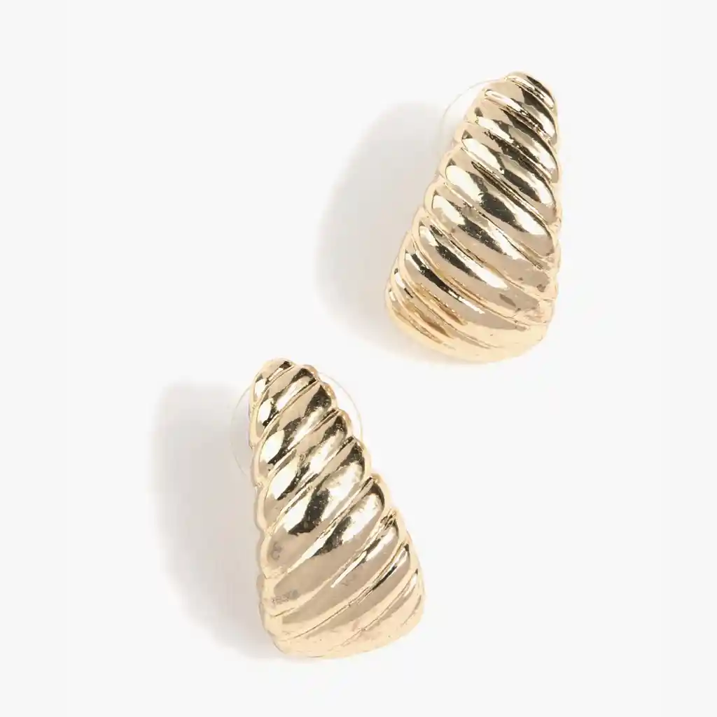 Aros Mujer Gota Croissant Plateado