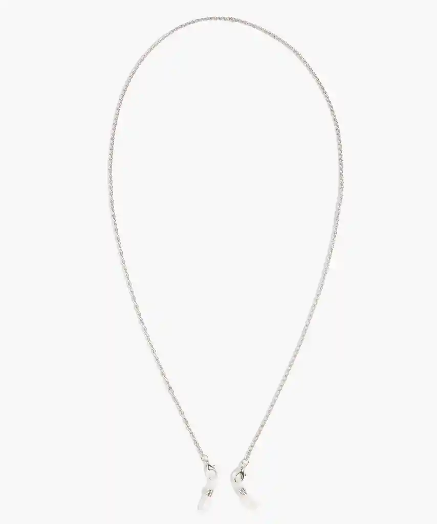 Strap Sujetador Lentes Mujer Cadena Torcida Plateado
