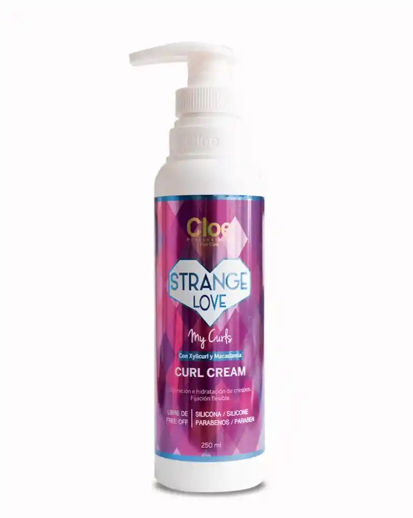 Tratamiento Definidor De Rizos Cloe Strange Love 250ml Fijación Flexible