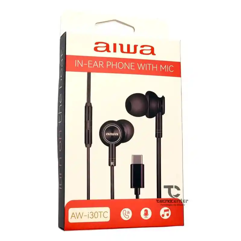 Audifono Tipo C Aiwa Con Gomita Cod Aw-i30tc