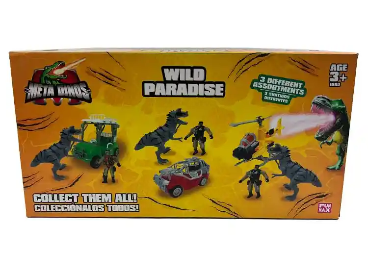 Vehículo Free Wheels Metadino Dinosaurio Set Assorted