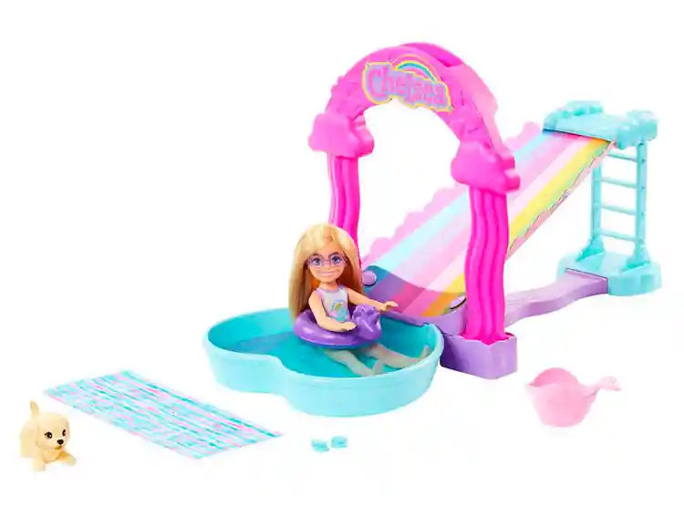 Set De Juego Barbie Chelsea Resbaladilla De Agua