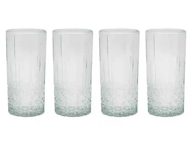 Set Vasos Glasso Mix Drinks Vintage X4