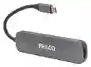 Hub Philco 6 En 1 Tipo C A Hdmi+usb 3.0