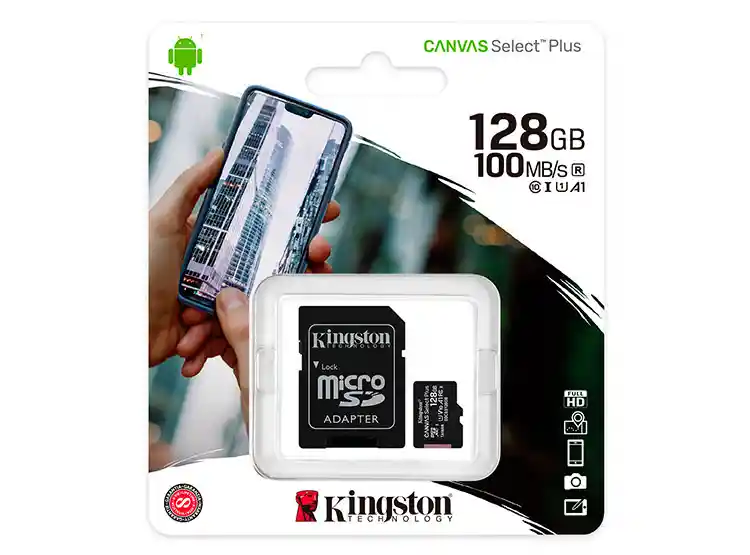 Memoria Kingston Microsd C/adapt Select Plus 128gb