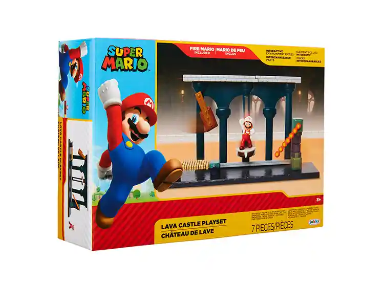 Set Jakks Pacific Castillo De Lava Super Mario