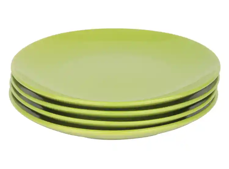 Set Platos Ensalada Ripley Home Hawai Verde X4