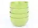 Set Bowls Ripley Home Hawai Verde Cerámica 4 Piezas