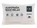 Almohada Cic Relax Fibra Back 70 X 50 Cm Blanco