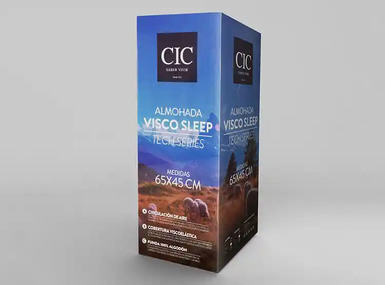 Almohada Viscoelástica Cic Visco Sleep Tech Series 65 X 45 Cm