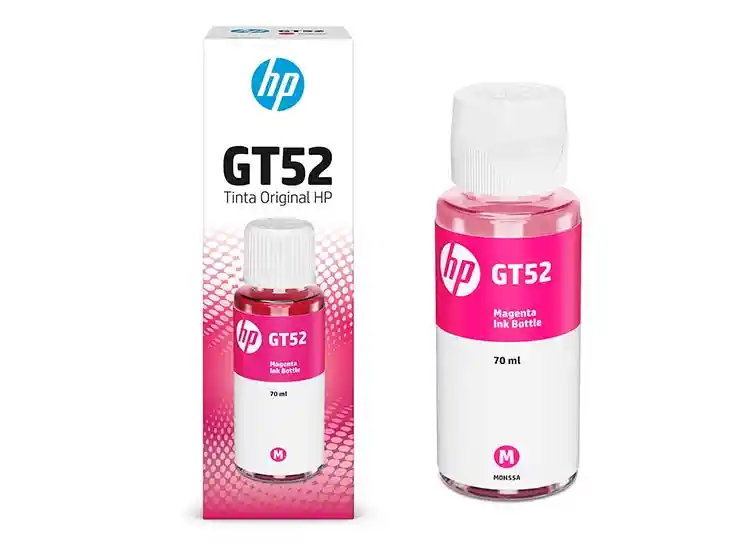 Botella Tinta Hp Original Gt52 Magenta 70ml