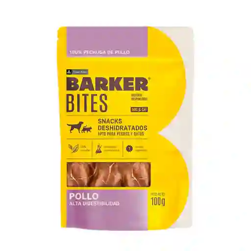 Barker Bites Pollo Deshidratado Para Perros Y Gatos100 G