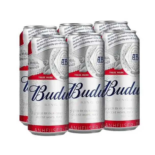 Budweiser Pack 6 Cervezas Latón 710 Cc