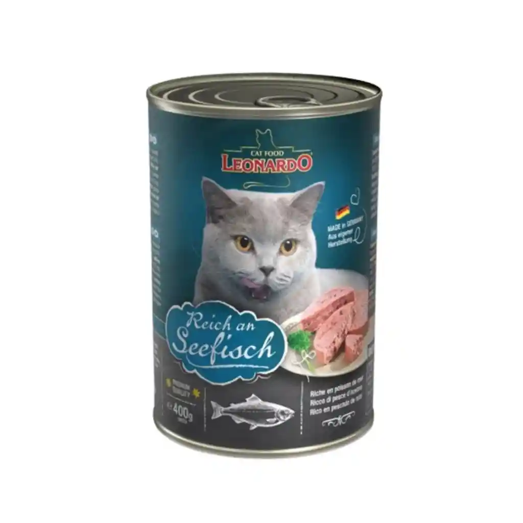 Leonardo, Alimento Húmedo Para Gatos, Sabor Pescado (400 Gr)