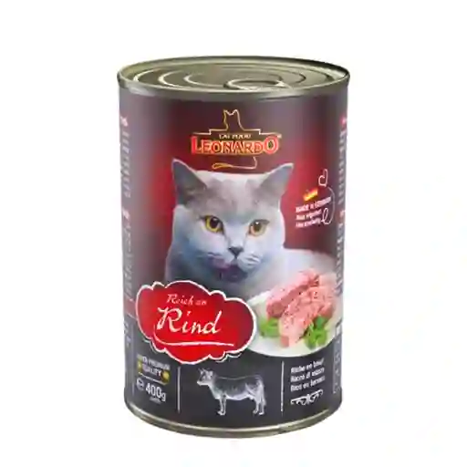 Leonardo, Alimento Húmedo Para Gatos, Sabor Ternera (400 Gr)