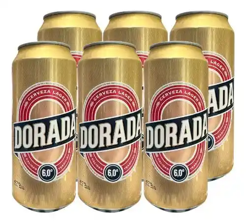 Dorada Lager Pack 6 Cervezas Lata 470cc
