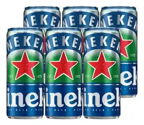 Heineken Cero Pack 6 Cervezas Lata 470cc