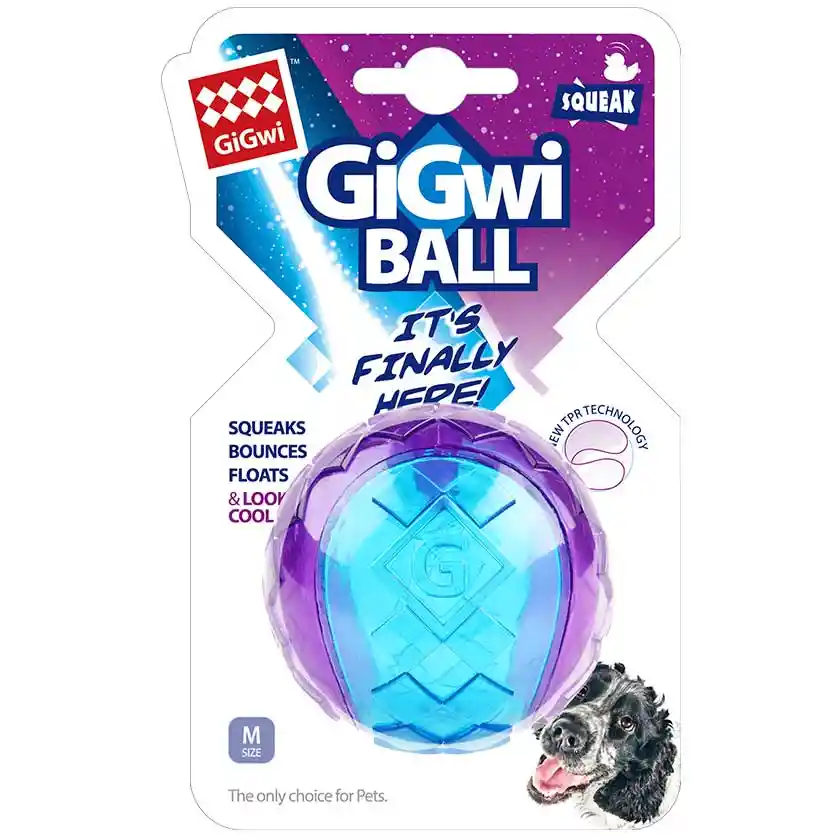 Gigwi Pelota Squeaker L Violeta