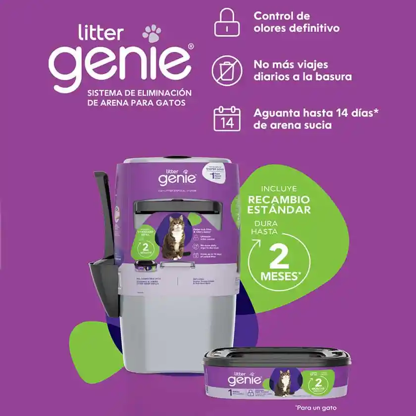 Litter Genie Basurero Para Arena Sanitaria